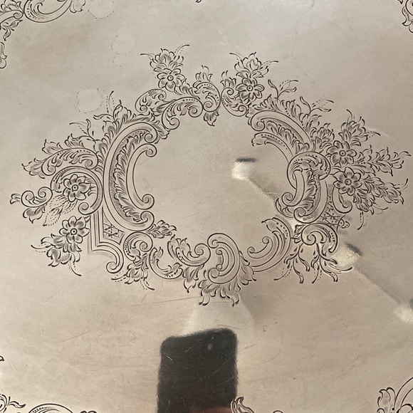 Antique Silver Plated Tray - Picture 13 of 14